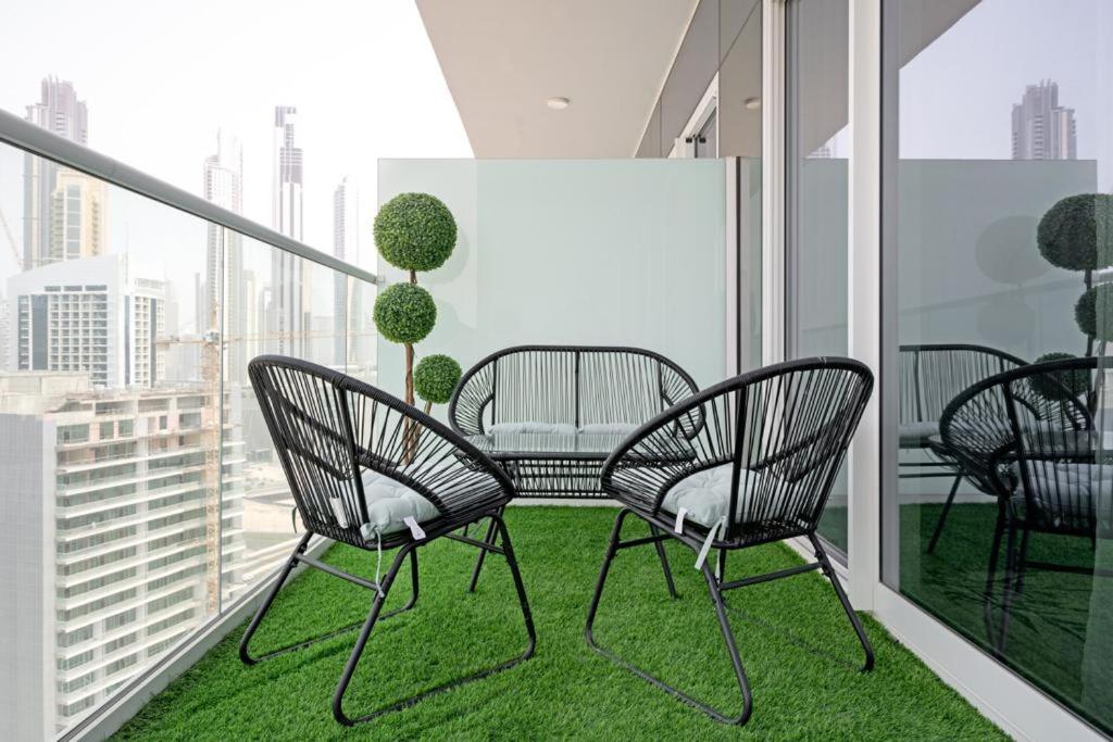 Brand New 1Br- Business Bay - Burj Khalifa View Daire Dubai Dış mekan fotoğraf